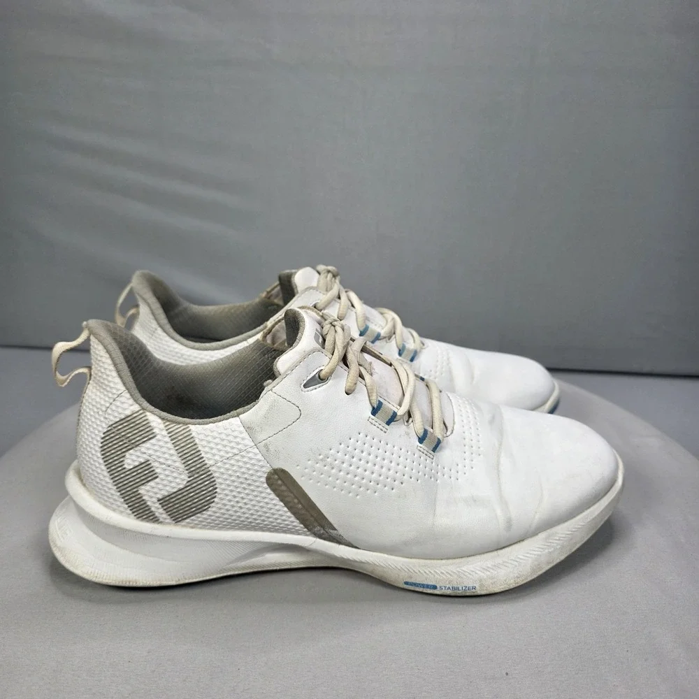 FootJoy FJ Mens Fuel Spikeless Golf Shoes White Sneakers Size 11.5